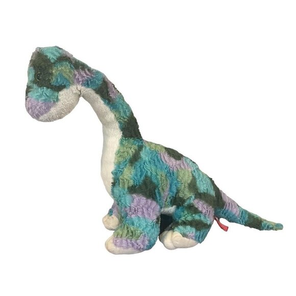 Gitzy 18" Plush Tie-Dyed Brachiosaurus Blue Green Tall Large Stuff Animal - Picture 1 of 10